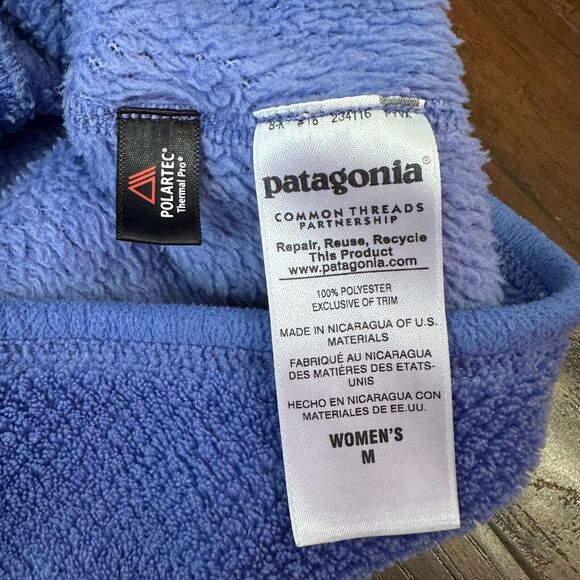 PATAGONIA W's Re-Tool Snap-T Fleece Pullover Sweater #25442 in Purple - Picture 6 of 9
